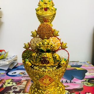 Tháp đậu ngũ cốc mẫu thỏi vàng lớn cao 20cm