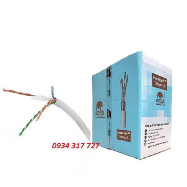 Dây cáp mạng Vinacap Cat6 UTP chính hãng FULL VAT