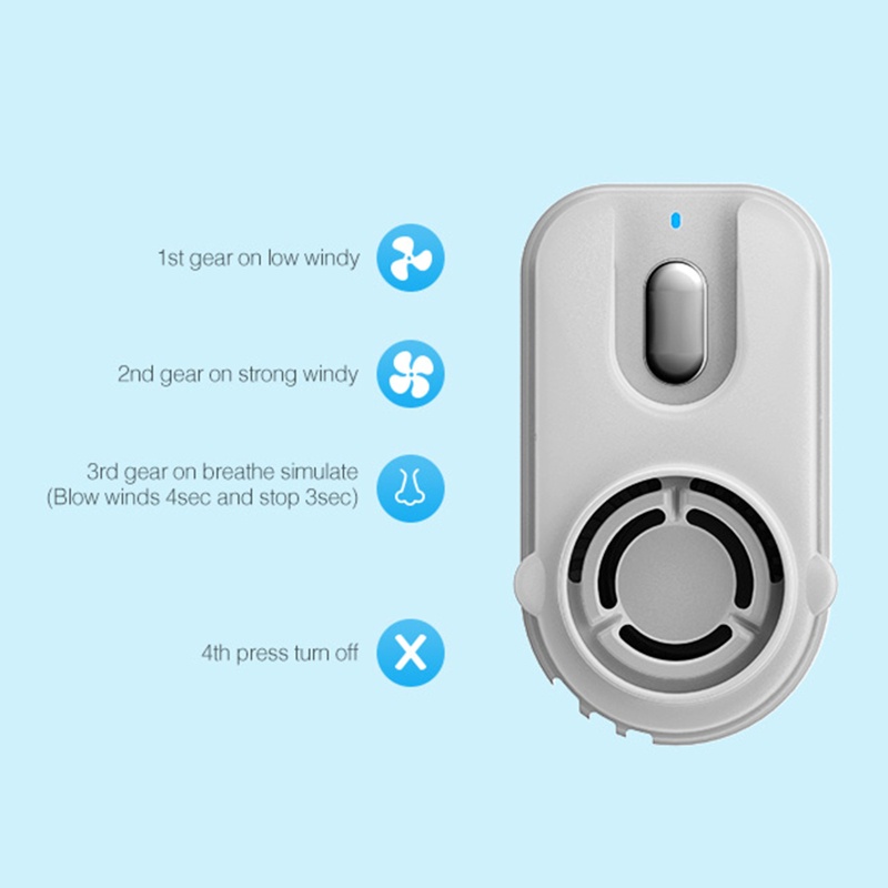 Quạt Điện Lọc Không Khí Dạng Kẹp Có Thể Sạc Lại Bằng Cổng USB Dành Cho Mọi Mùa