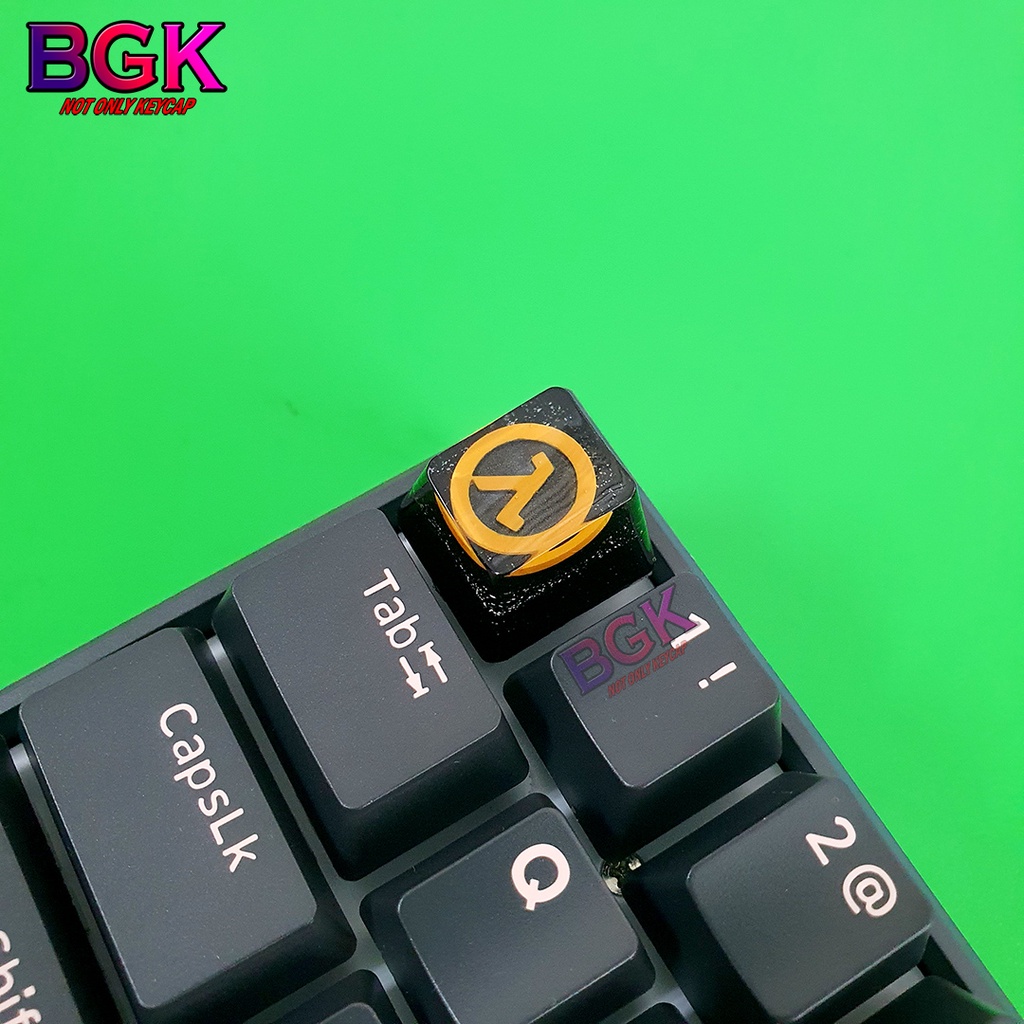 Keycap Lẻ Hình LOGO Half Life cực đẹp và nét OEM profile ( keycap resin độc lạ )( Keycap Artisan )