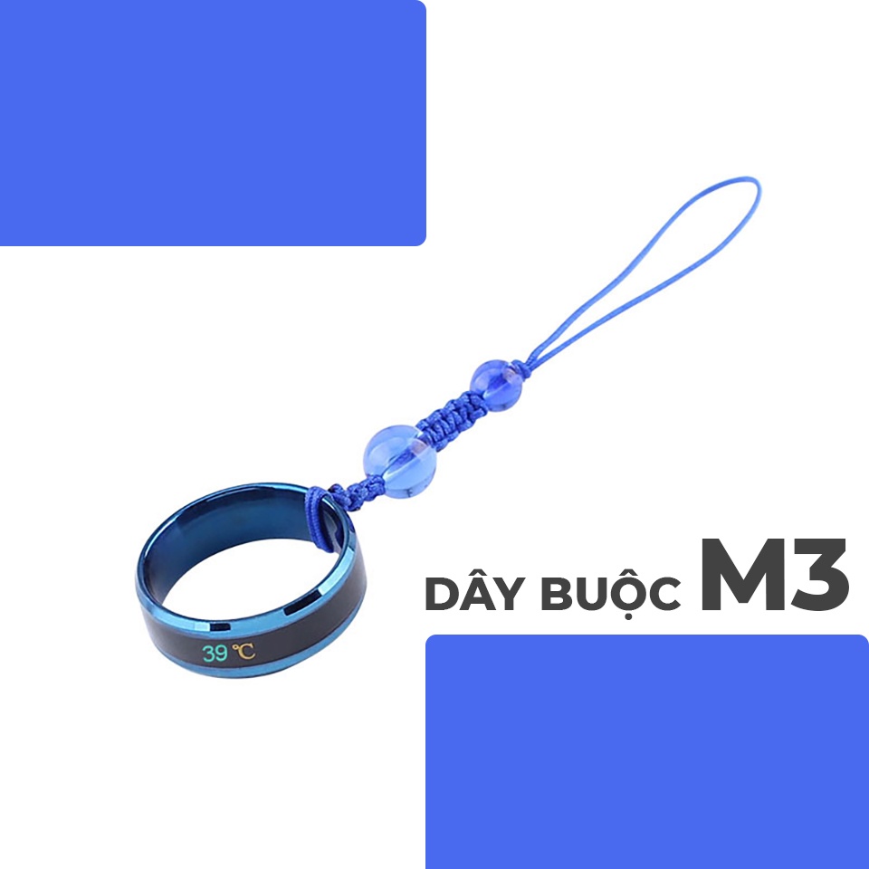 ✅ Dây Buộc Điện Thoại, Usb, Chìa Khóa Có Nhẫn Đeo Tay Thông Minh Cảm Biến Đo Nhiệt Độ