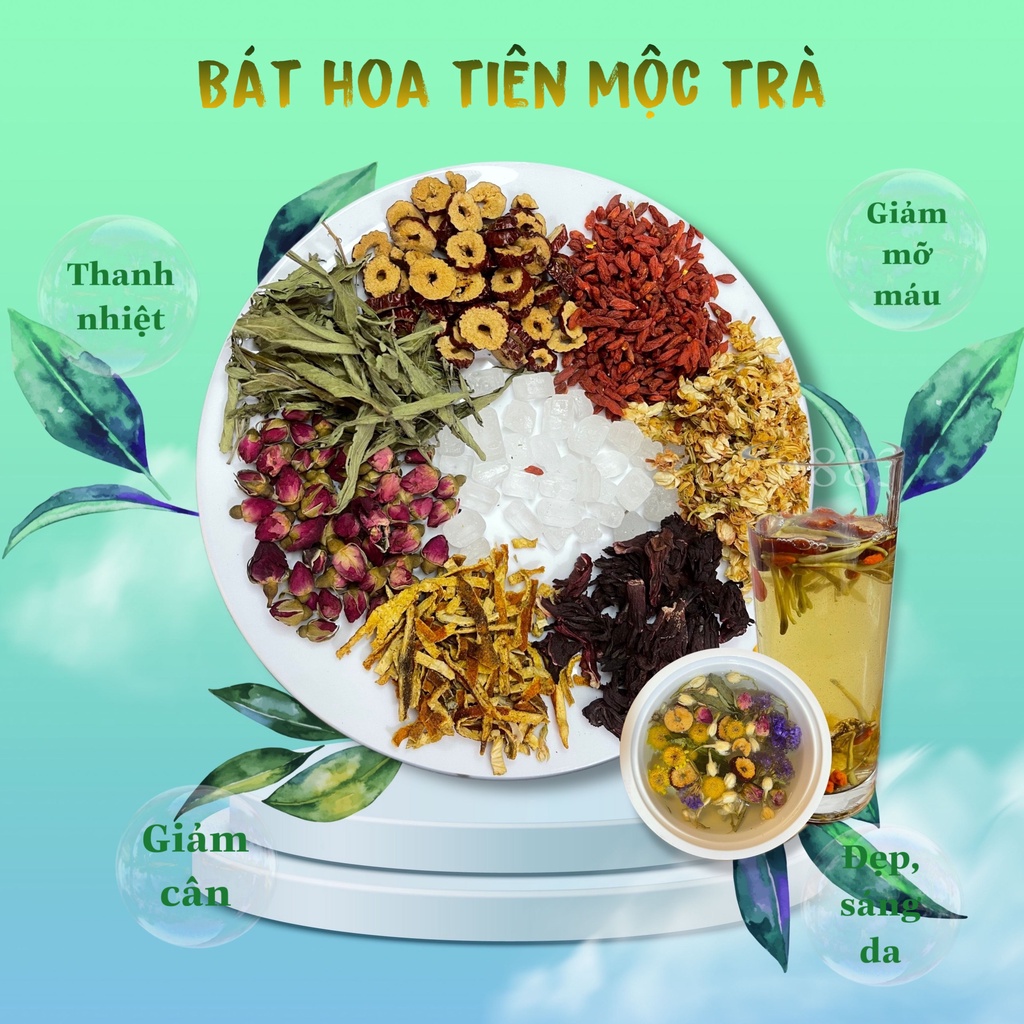Trà hoa quả thảo mộc Bát Hoa Tiên Mộc Trà