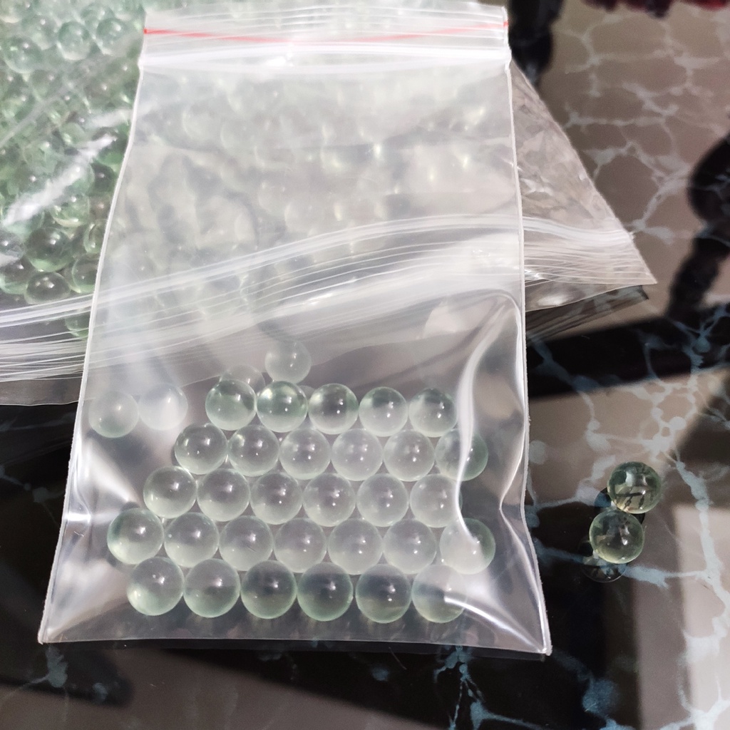 Set 30 bi thủy tinh 9mm mix mực xăm