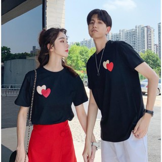 Áo Đôi Nam Nữ - Đồ Đôi -Cổ Tròn COTTON