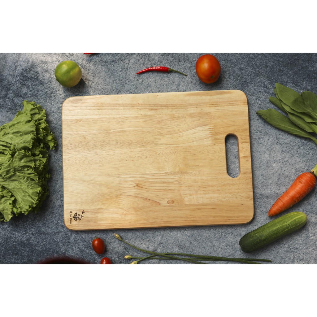 [New] Thớt gỗ hình chữ nhật Size lớn 39 cm | Gỗ Đức Thành 01104 | Đạt tiêu chuẩn vệ sinh an toàn thực phẩm