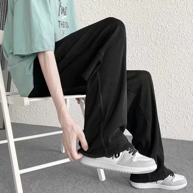 Quần Thun Ống Rộng, Quần Dài Nam Thể Thao Dáng Xuông Thun Tăm Xuất Hàn Co Giãn Thoải Mái Dễ Dàng Vận Động