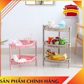 Kệ góc nhựa 2 tầng, 3 tầng đa năng nhiều màu