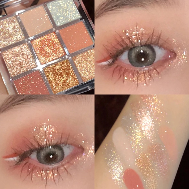 Phấn Mắt Lì Nhũ Nhẹ Trang Điểm Ngọt Ngào, Tự Nhiên, Đáng Yêu Dupe 3CE  Makeup Eyeshadow