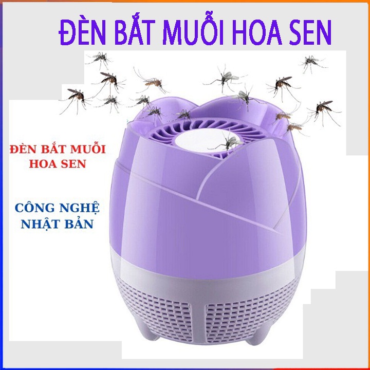 Đèn bắt muỗi thông minh kiêm đèn ngủ đa năng hình bông sen