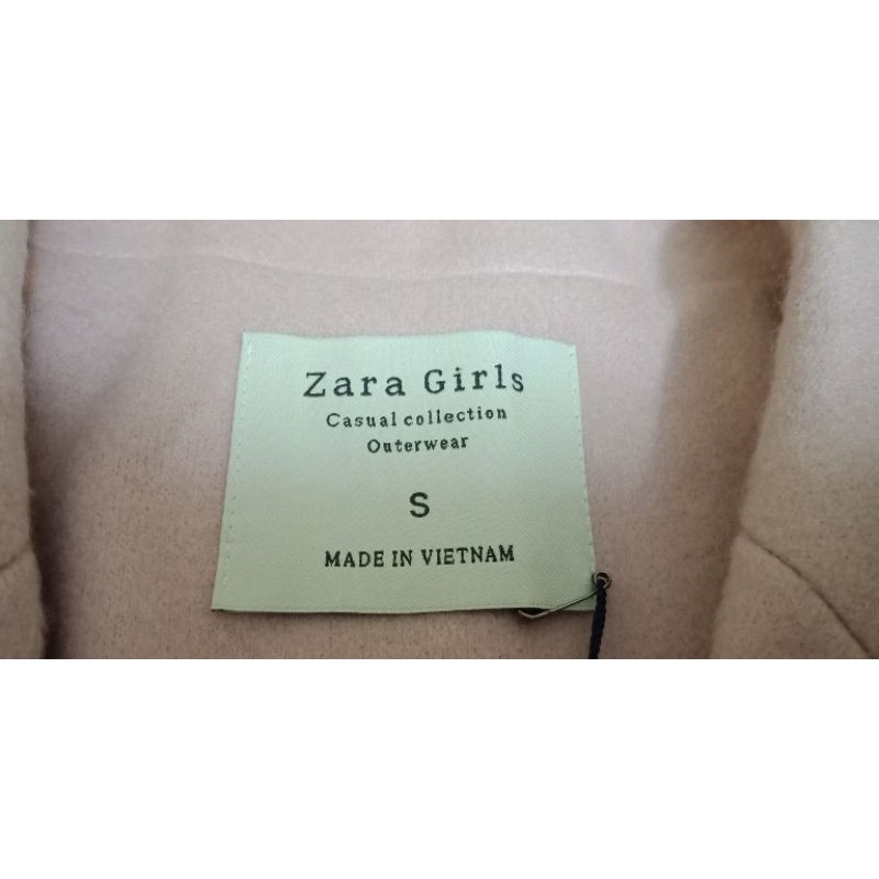 Áo dạ zara girls outerwear size S - màu hồng