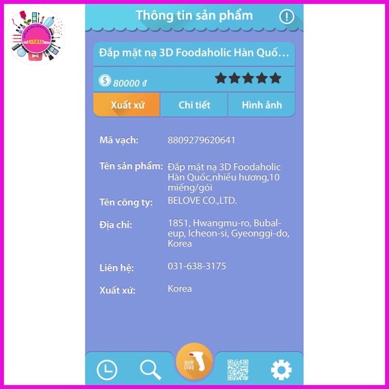 (Mặt lạ 3D) foodaholic 16 vị hoa quả trái cây Hàn quốc | BigBuy360 - bigbuy360.vn