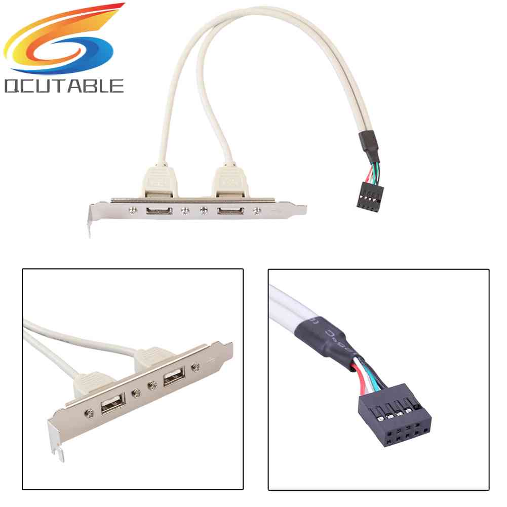 Cáp ChuyểN MạCh Chủ 2 CổNg USB 2.0 Sang 9 Pin Cho PC
