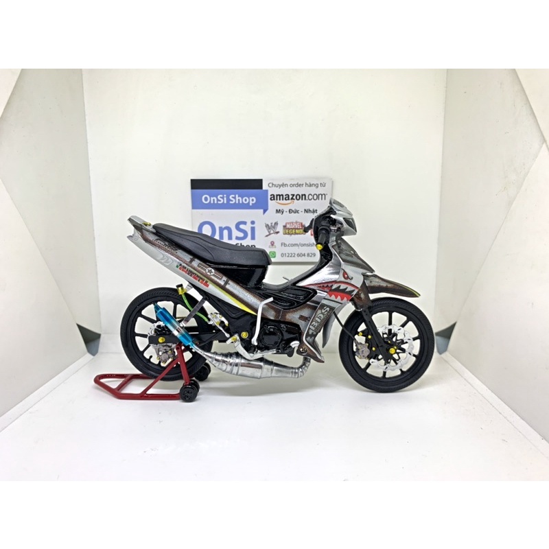 MÔ HÌNH YAZ 125cc  XE MOTOR ĐỘ F-35 TỈ LỆ 1/12