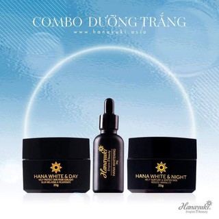 (CHÍNH HÃNG-DATE 2026) BỘ 3 SP HANAYUKI DƯỠNG TRẮNG CHUYÊN SÂU