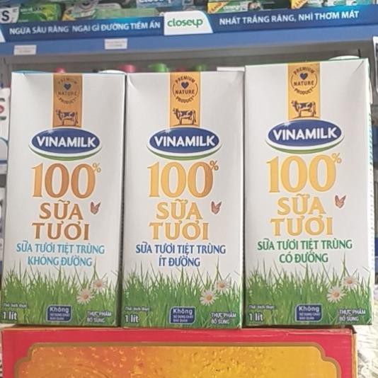 Sữa tươi tiệt trùng Vinamilk hộp 1 lít