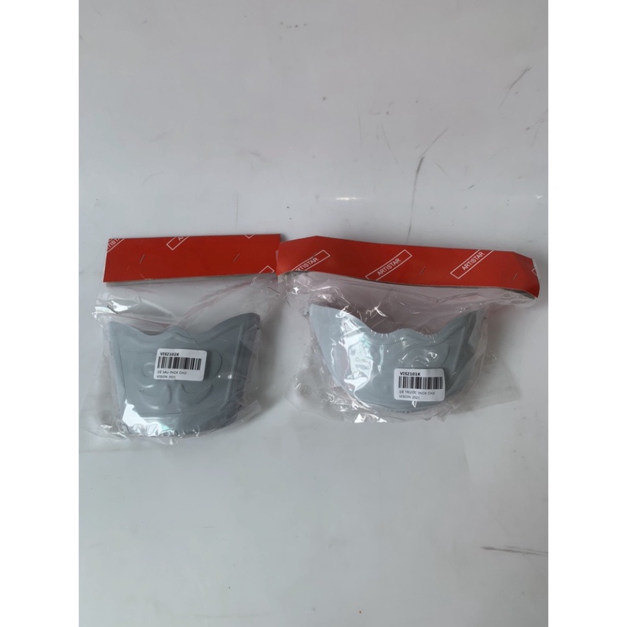 Bộ Ốp Mỏ Dè Vision 2021-2022-23-24 Trắng iNox , Bọc Mõm Dè Xe SH Việt Vision 2021-2022 (full bộ trước sau)