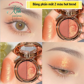  Bảng phấn mắt mịn lỳ 2 màu hot trend - chính hãng nội địa Trung 