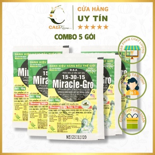 [Combo] 5 gói Phân bón lá Miracle Gro 15-30-15 (10g) chuyên dùng hoa kiểng [sieutietkiem]