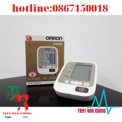 Máy Đo Huyết Áp BắpTtay OMRON JPN600 Tặng Bộ Đổi Nguồn Bảo Hành Chính Hãng 5 Năm