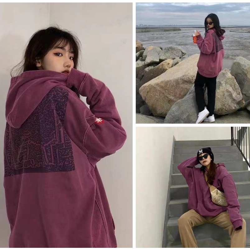 Áo Hoodie Tay Dài Phong Cách Hàn Quốc Thời Trang Nam Nữ 2021