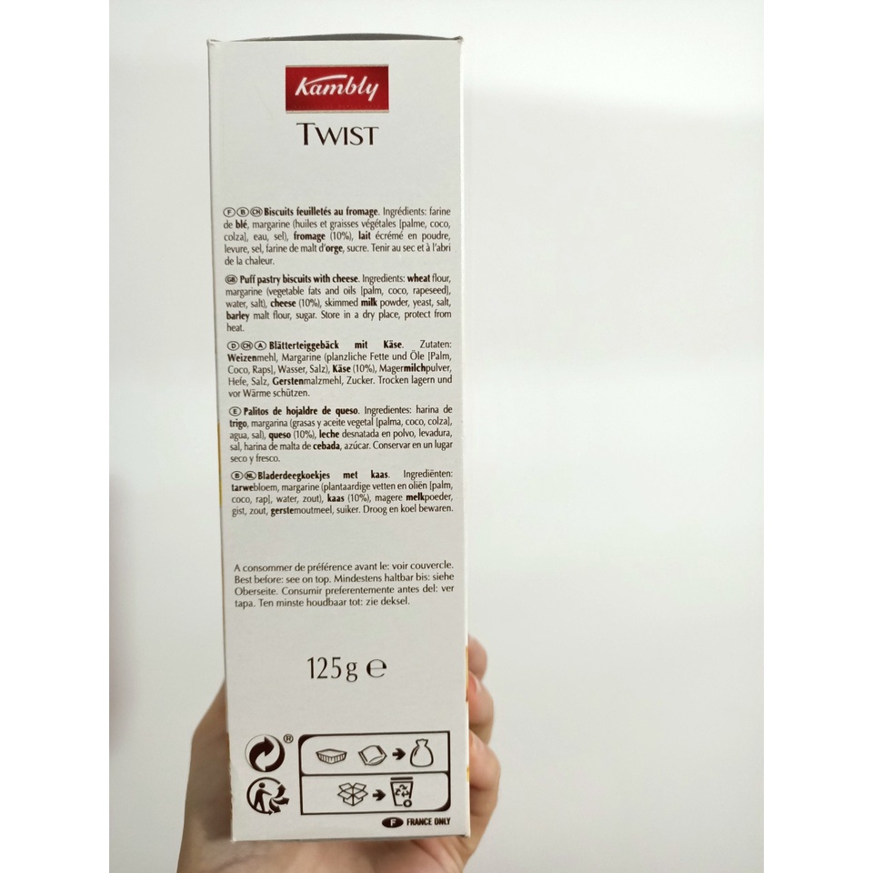 Bánh Xoắn Kambly FEUILLETY's 2 vị