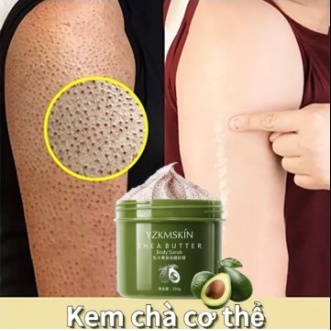 Tẩy tế bào da chết body Avocado Làm sạch sâu lớp sừng của da 250g tẩy tế bào chết làn da mịn màng Toàn thân có sẵn