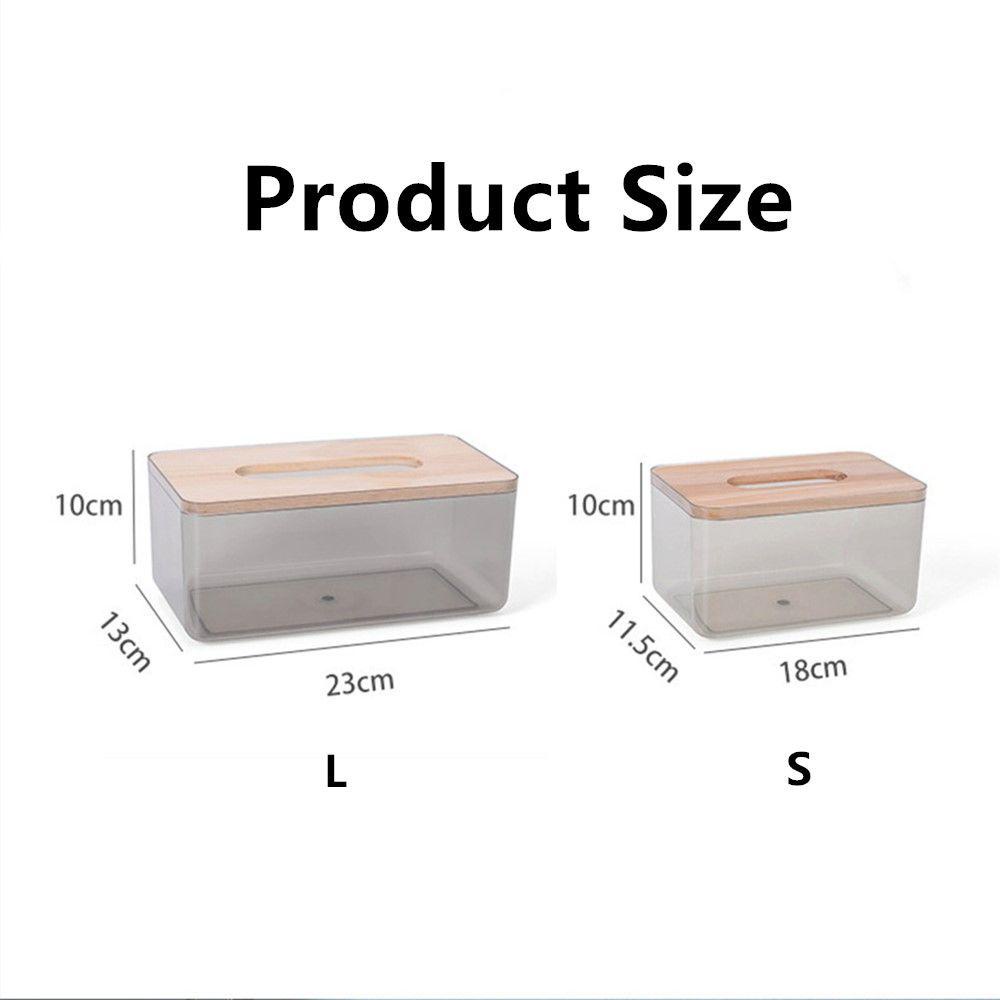 CONOPERY Hộp Đựng Khăn Giấy Trong Suốt Sức Chứa Lớn Nhiều Màu Sắc Sáng Tạo