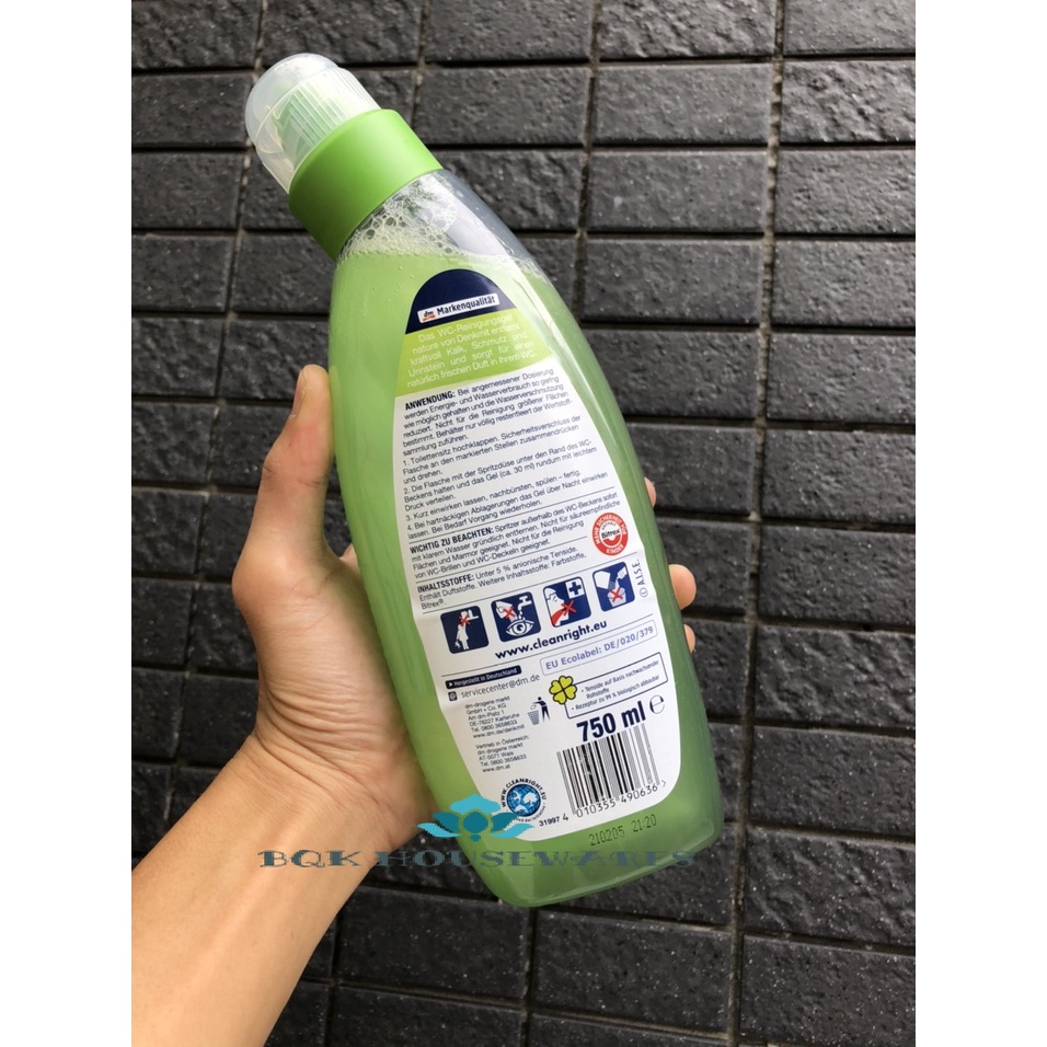 Nước tẩy rửa bồn cầu, tẩy cặn bồn  tiểu Denkmit, 750 ml