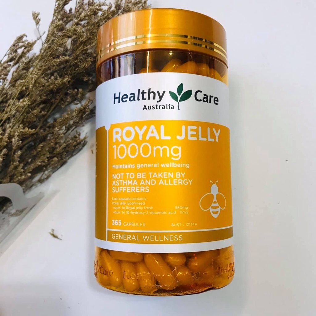 Sữa ong chúa Úc Healthy Care 1000mg 365 Viên