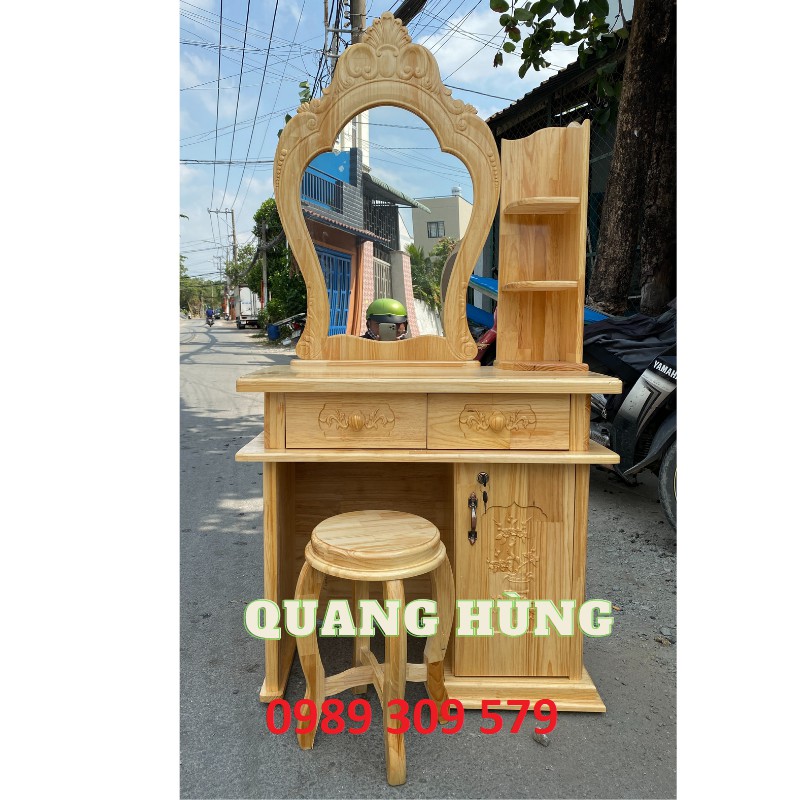 BÀN TRANG ĐIỂM GỖ TỰ NHIÊN CAO CẤP HCM