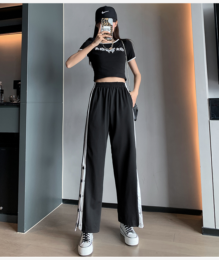 Quần dài SUXI cho nữ thiết kế dáng rộng phong cách thời trang mùa thu Hàn Quốc