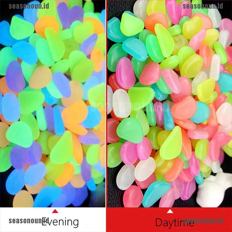 50 Viên đá dạ quang trang trí bể cá sân vườn