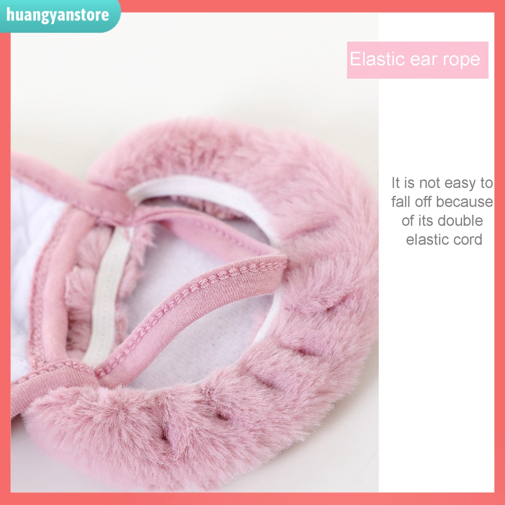 HY| Mặt nạ che mặt ấm áp trong mùa đông họa tiết hoạt hình cho nữ