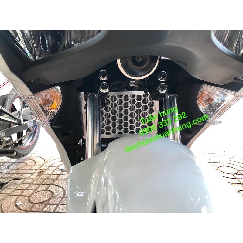 Che két nước Exciter 155 /ex155  kiểu indo nhôm CNC cao cấp - bảo vệ két nước ex155 - đồ chơi xe ex155