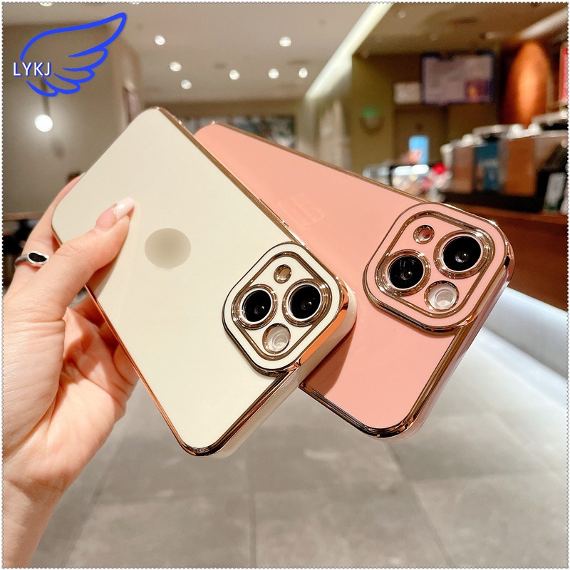 Ốp Điện Thoại tpu Mạ Điện Chống Nước Bảo Vệ Cho iPhone 13 12pro 11promax x xr xsmax 7p 13proamx