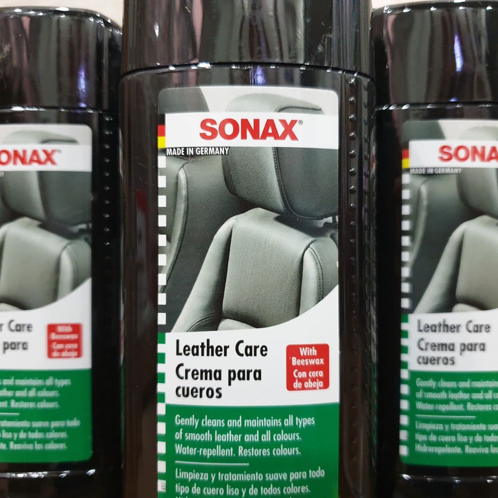 SONAX - Dung Dịch Bảo Dưỡng Ghế Da Ô Tô (Sonax Leather Care  250ml) [Hàng Đức Chính Hãng]