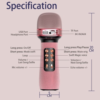[WS898] Micro Hát Karaoke kiêm loa Bluetooth Không Dây cho iOS Android