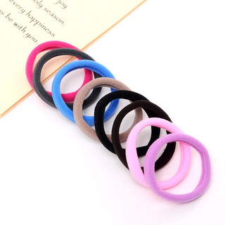 set 6 dây cột tóc trơn nhiều màu