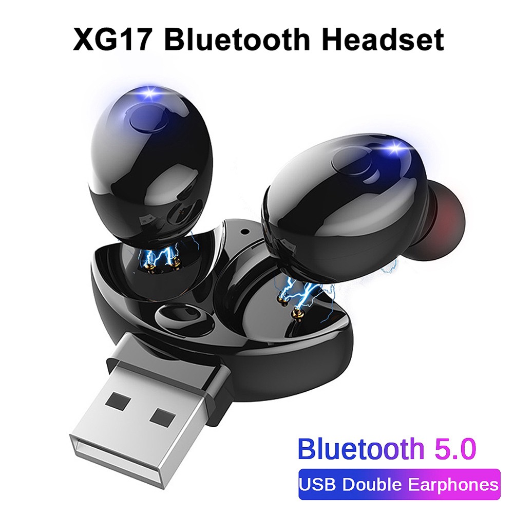 (fas) Tai Nghe Bluetooth 5.0 Xg17 Tws Mini Âm Thanh Siêu Trầm