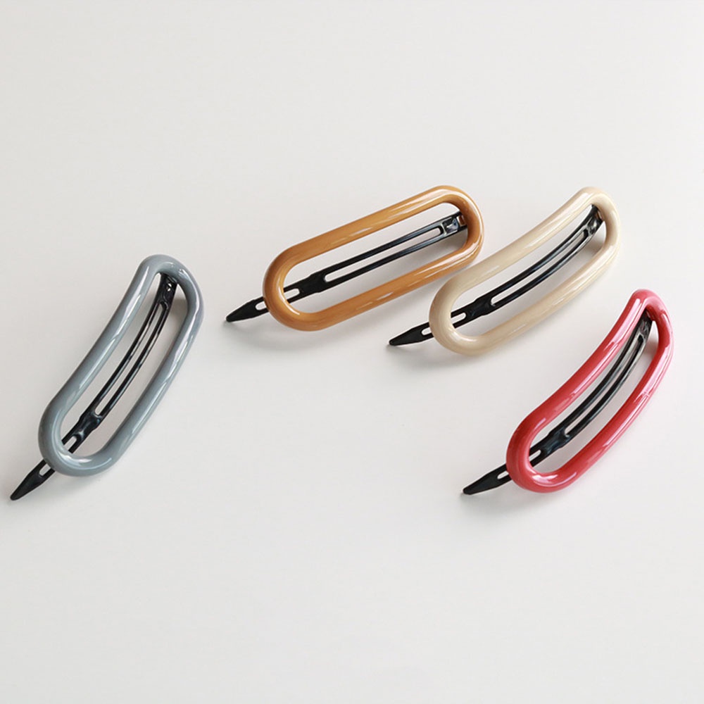 Kẹp Tóc Màu Sắc Kẹo Ngọt Bằng Acrylic Nhám Phong Cách Hàn Quốc Xinh Xắn Cho Nữ