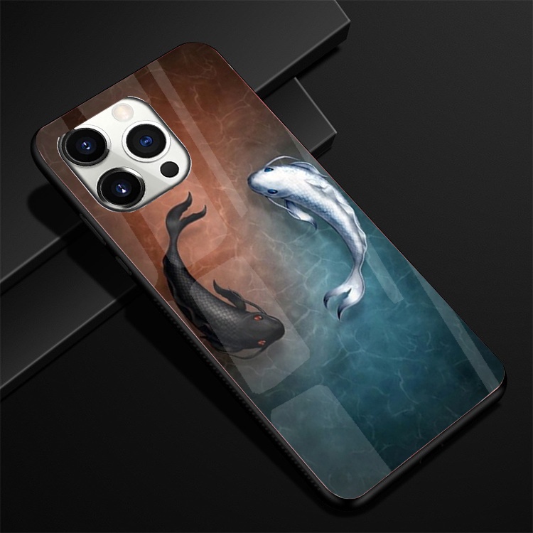 Ốp Lưng IPHONE 13, 13 PRO, 13 PRO MAX, IPHONE 13 MINI mặt kính cường lực cao cấp thiết kế Độc Quyền