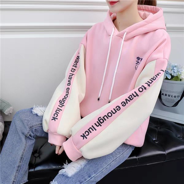 [FREESHIP_99K] Áo Hoodie nữ in chữ Lucky siêu đẹp - DS13 | BigBuy360 - bigbuy360.vn
