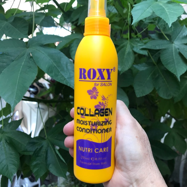 Xịt dưỡng giữ ẩm tóc cao cấp Collagen Roxy 250ml