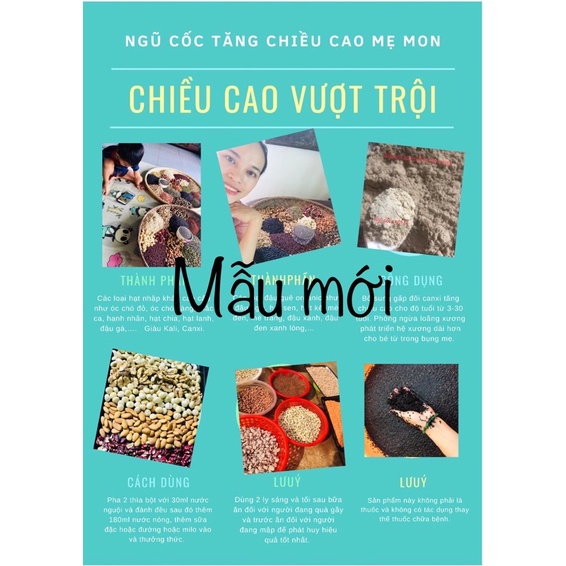 Ngũ cốc cao cấp tăng chiều cao 500gr