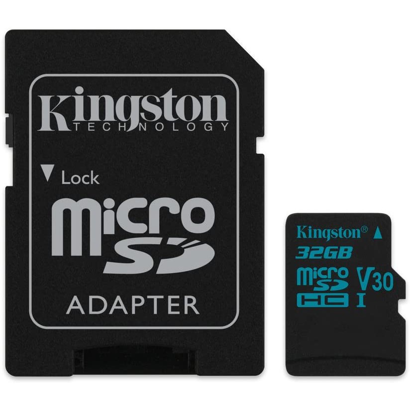 Thẻ nhớ Kingston microSDHC Canvas Go Class 10 Tốc độ đọc 90Mb/s quay phim 4K cho GoPro, Flycam, máy quay dung lượng 32Gb