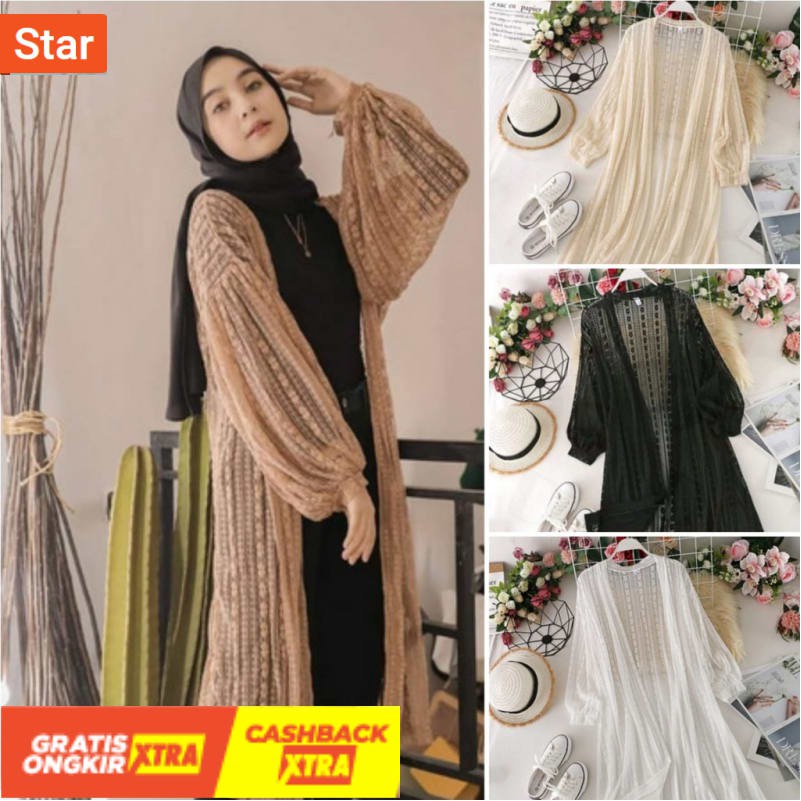 Áo Khoác Cardigan Dáng Dài Phối Ren Phong Cách Hàn Quốc Thời Trang Đi Biển Cho Nữ