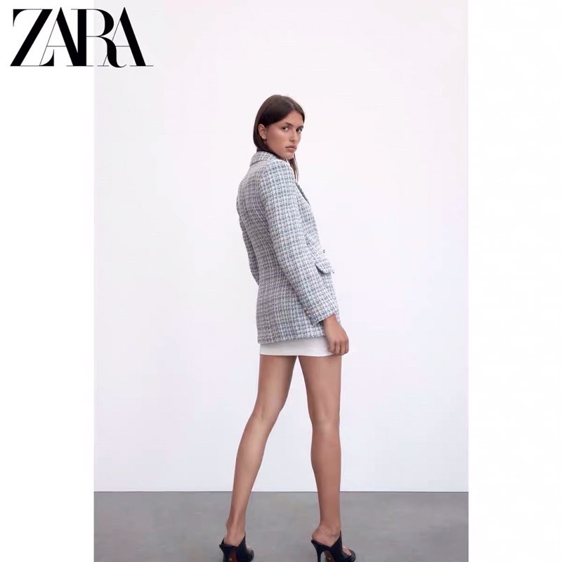 <CÓ SẴN>ÁO VEST DẠ TWEED VẠT CHÉO #ZARA AUTHENTIC TUỒN STORE | BigBuy360 - bigbuy360.vn