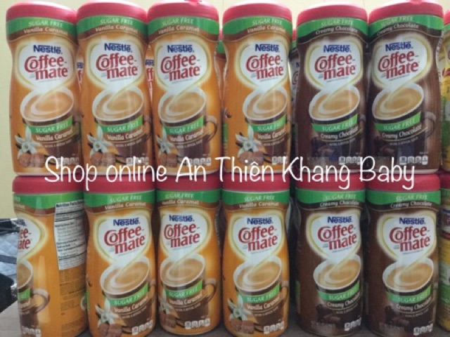 Coffee mate sugar free có vị - bột kem dành cho người ăn kiêng