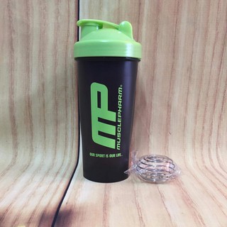 Shaker bình lắc bình nước thể thao, bình lắc Whey Mass Muscle Pharm chính hãng