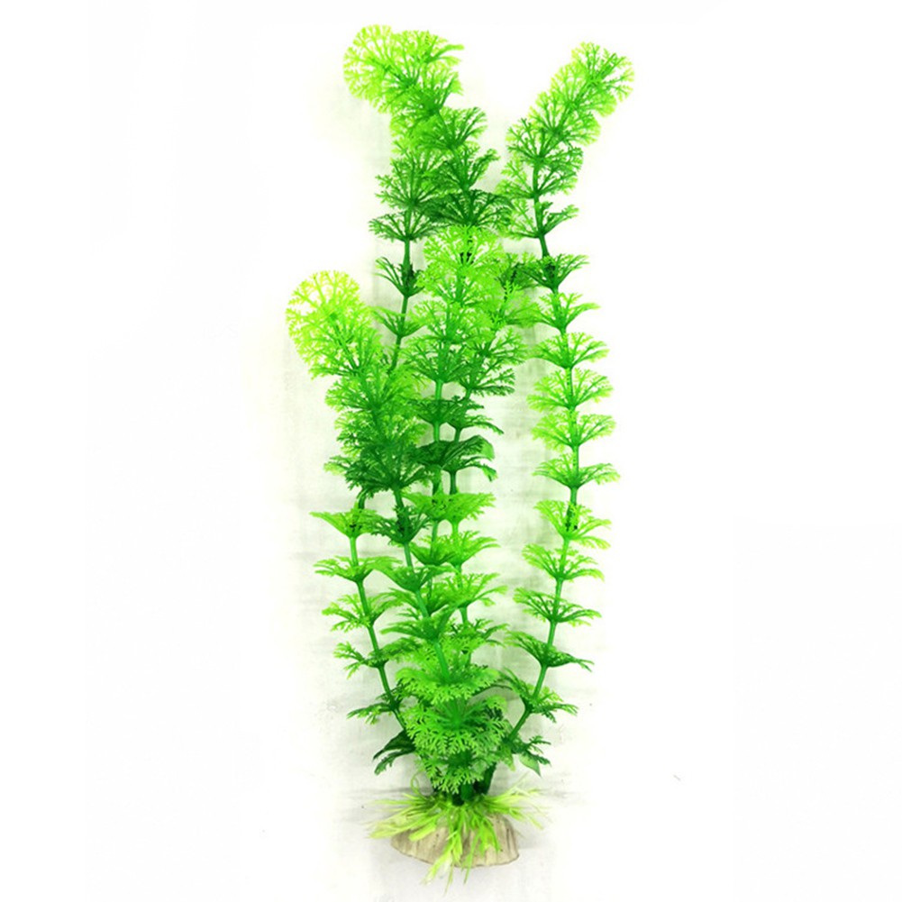 1 / 6 Cây Cỏ Nhân Tạo Trang Trí Bể Cá 30cm